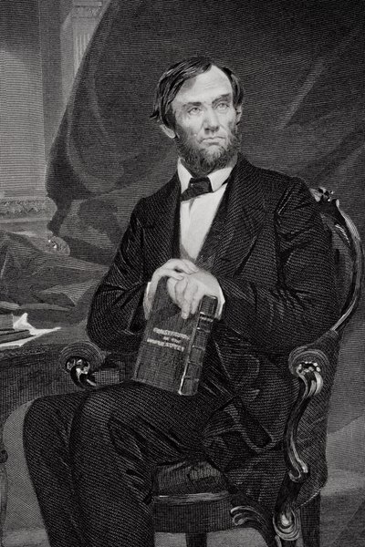 Portrait of Abraham Lincoln (detail) by Alonzo Chappel